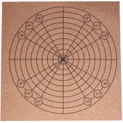 Tavola per macramè in sughero 20x20 cm - Naturale