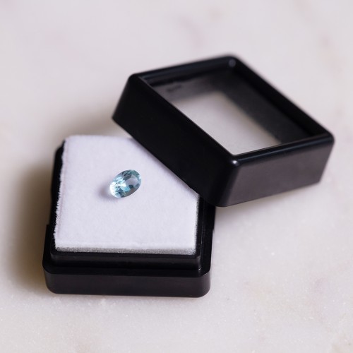 Acquamarina ovale 6,2x4,1 mm - 0,60 carati