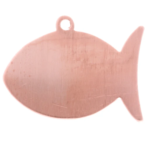 Pendente a forma di pesce 25x33 mm per Efcolor polvere di rame x1