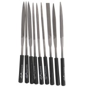 Set di 10 lime ad ago da 17 cm - grana grossa - utensili per gioielleria x1