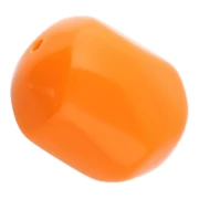 Perle baroque irrégulière en résine opaque 19x15 mm - Orange x1