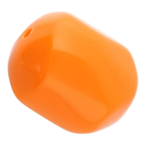 Perla barocca irregolare in resina opaca 19x15 mm - Arancione x1