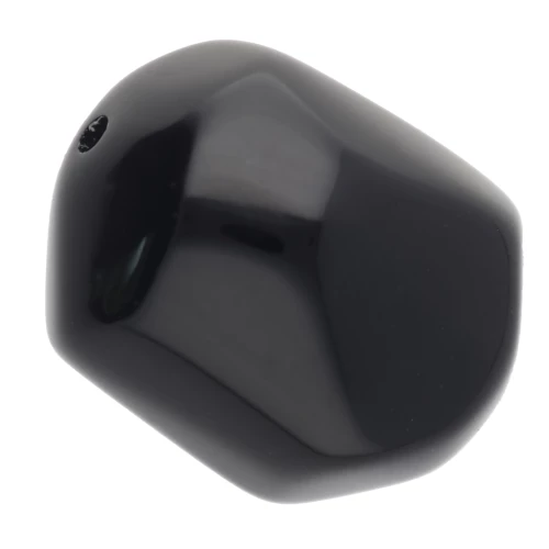 Perla irregolare in resina opaca barocca 19x15 mm - Nero x1