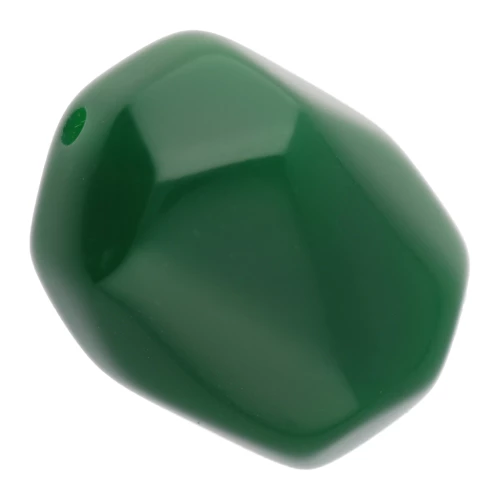 Perla barocca irregolare in resina opaca 19x15 mm - Verde smeraldo x1