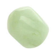 Perla barocca irregolare in resina traslucida 19x15 mm - Lichene marmorizzato x1