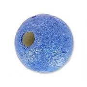 Tonde in legno mm. 6 Blu scuro madreperlato x25