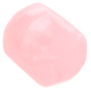 Perla barocca irregolare in resina traslucida 22x17 mm - Rosa chiaro marmorizzato x1