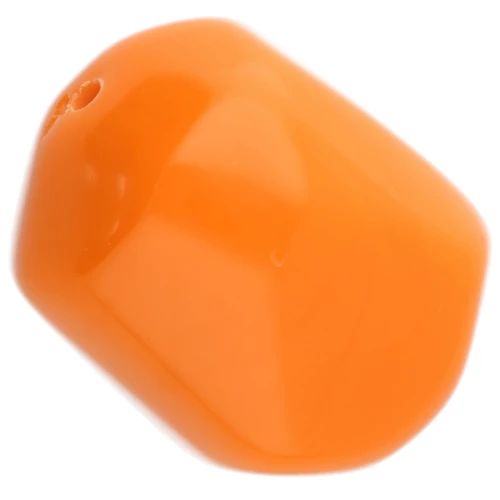 Perla barocca irregolare in resina opaca 22x17 mm - Arancione x1