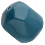 Perla irregolare in resina opaca barocca 22x17 mm - Blu pavone x1|raw }}