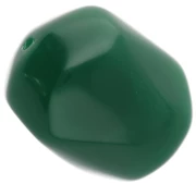 Perla barocca irregolare in resina opaca 22x17 mm - Verde smeraldo x1