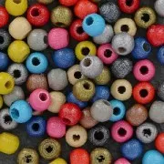 Tonde in legno mm. 4 Grigio madreperlato x50