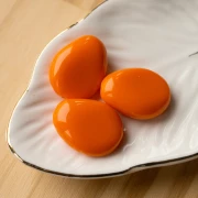 Perla piatta irregolare in resina opaca 25x20 mm - Arancione x1