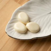 Perla piatta irregolare in resina opaca 22x17 mm - Ecrù x1