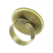 Anello di ottone Castone retro piatto mm. 20 bronzo x1