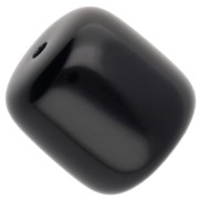 Perle tubolari in resina opaca 12x11 mm - Nero x6|raw }}