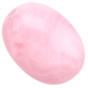 Perla in resina traslucida 21x15 mm - Rosa chiaro marmorizzato x1|raw }}