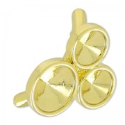 Chiusura anello supporto cabochon 1122 per cordoncino cavo 4mm dorato|raw }}