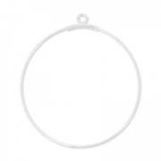 Intercalari a cerchio da decorare mm. 40 Argento 925 x2|raw }}