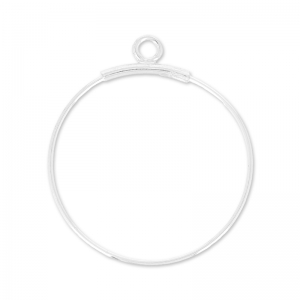 Intercalari a cerchio da decorare mm. 25 Argento 925 x2