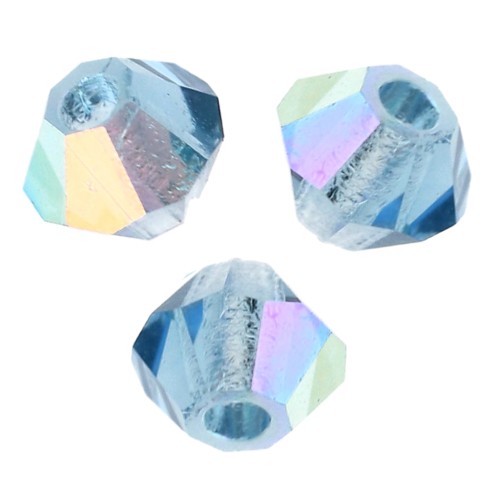 Perline Preciosa - Perline rondelle 3 mm - Malibu Blue AB x30