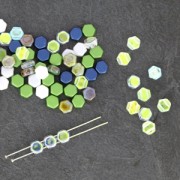 Honeycomb 6 mm Metallic Iris Satin x20