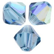 Perle Preciosa - Biconi 5 mm - Malibu Blue AB 2X x12|raw }}