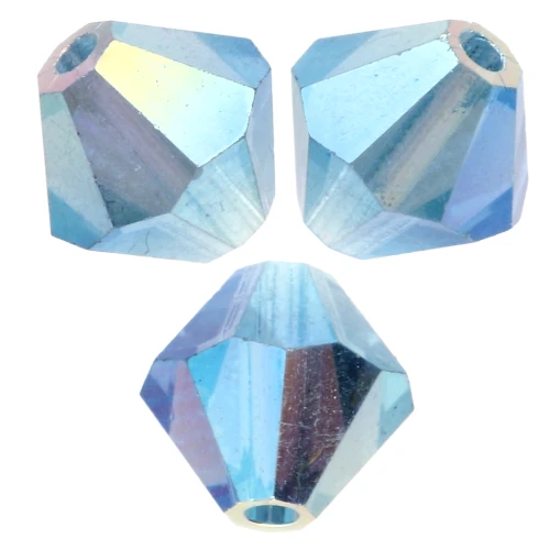 Perle Preciosa - Biconi 6 mm - Malibu Blue AB 2X x12