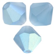 Perle Preciosa - Biconi 6 mm - Malibu Blue AB Matt x12|raw }}