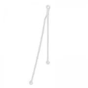 Intercalari catenina serpentine 5/7 cm in Argento 925 x2