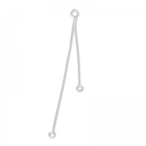 Intercalari catenina serpentine 3/5 cm in Argento 925 x2