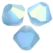 Preciosa perline rondelle 5 mm - Malibu Blue AB Matt x12