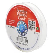 Cordone elastico Magic da 0,7 mm - Trasparente x5m|raw }}