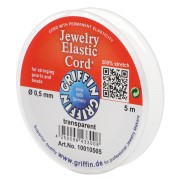 Cordone elastico Magic da 0,5 mm - Trasparente x5m|raw }}