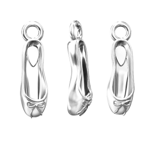 Ciondolo ballerine 14.5 mm in Argento 925 x1