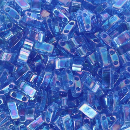 Perline Miyuki Half Tila 5x2.3x1.9mm HTL-261 - Zaffiro chiaro trasparente AB x10g
