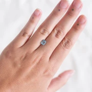 Acquamarina rettangolare 6,7x5,9 mm - 1,30 carati