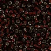 Miyuki Delica 11/0 DB1685 - Silver Lined Glazed Dark Cranberry x8g