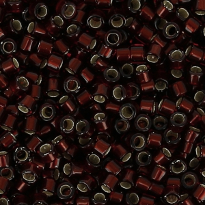 Miyuki Delica 11/0 DB1685 - Silver Lined Glazed Dark Cranberry x8g