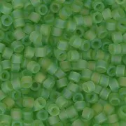 Miyuki Delica 11/0 DB1281 - Mat Transparent Lime AB x8g