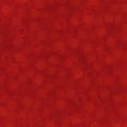 Miyuki Delica 11/0 DB0745 - Mat Transparent Red Orange x8g