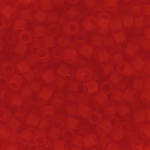Miyuki Delica 11/0 DB0745 - Mat Transparent Red Orange x8g