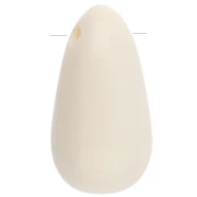 Pera - Pendentif poire en acrylique 33x18 mm - Blanc x1 Pendentif poire en acrylique 33x18 mm - Blanc x1