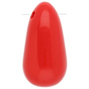 Pendente a pera in acrilico 33x18 mm - Rosso x1|raw }}