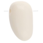 Pendente acrilico 24x14 mm - Bianco x1|raw }}