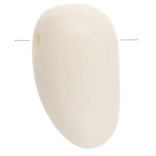 Pendente acrilico 24x14 mm - Bianco x1