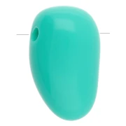 Pendente acrilico 24x14 mm - Turchese x1