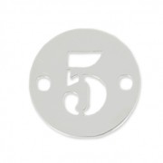 Separatore 2 fori numero 5 - mm. 8.5 in Argento 925 x1|raw }}