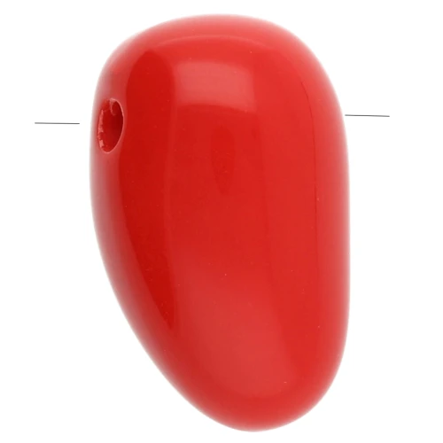 Pendente acrilico 24x14 mm - Rosso x1