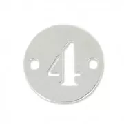 Separatore 2 fori numero 4 - mm. 8.5 in Argento 925 x1