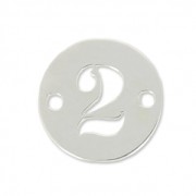 Separatore 2 fori numero 2 - mm. 8.5 in Argento 925 x1|raw }}